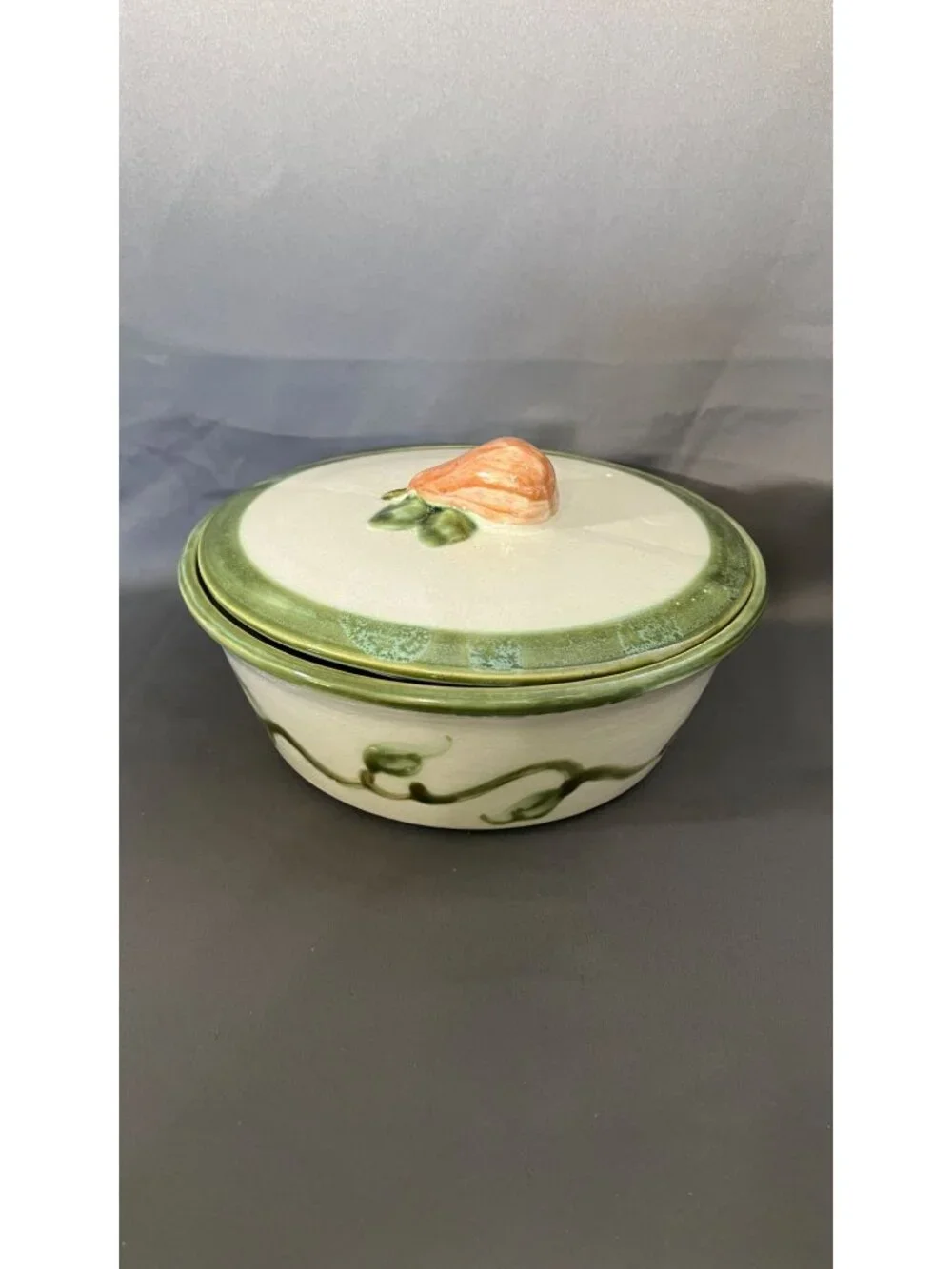 John B Taylor Ceramic Casserole Dish Lid Pear Design